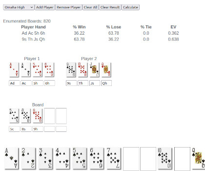Poker Calculator Omaha Texas